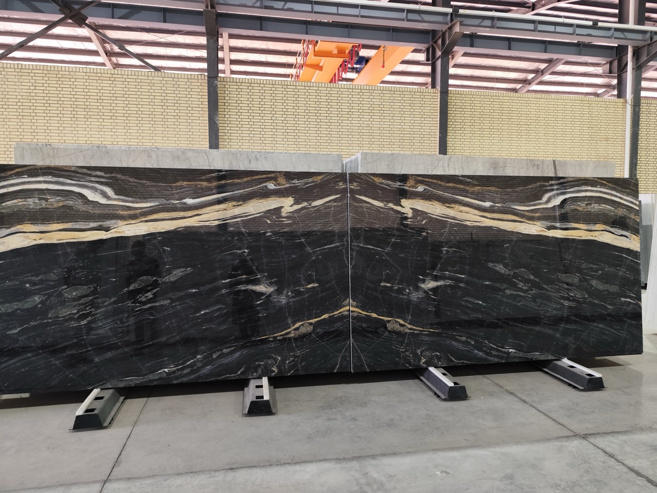 Crystal Marble: Black Fusion Slab