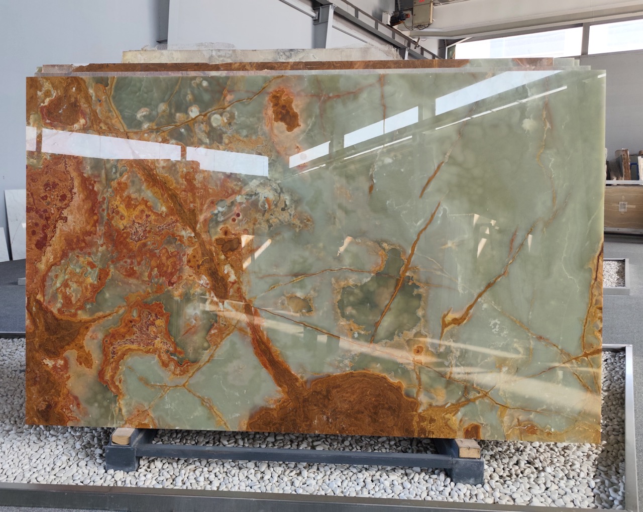 Onyx Marble: Green Slab